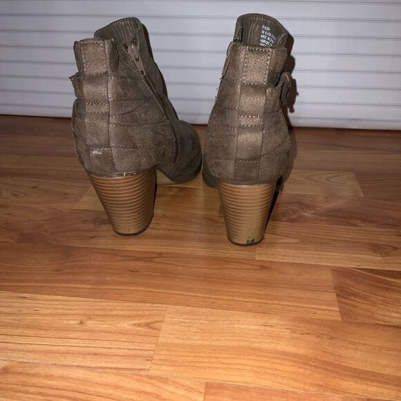 Women's Taupe Ankle Booties - Picture 3 of 6